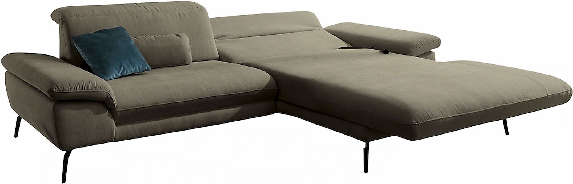 Die PlanBar Ecksofa "MP-IN22025 L-Form", mit Kopfteilverstellung, wahlweise günstig online kaufen