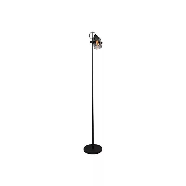 Stehleuchte Fumoso, Höhe 143 cm, schwarz/rauchgrau günstig online kaufen