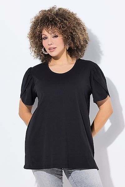 Ulla Popken T-Shirt T-Shirt Lagenoptik A-Linie günstig online kaufen