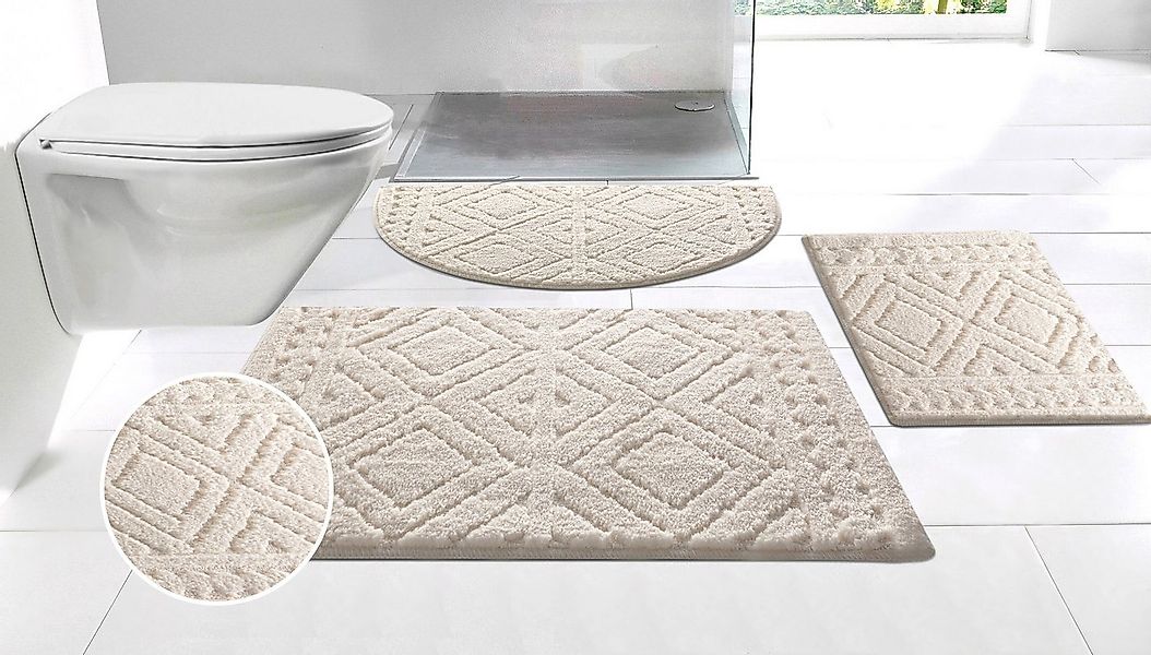 OTTO home Badematte Louvres, Badvorleger, Badezimmer Teppich, Duschvorleger günstig online kaufen