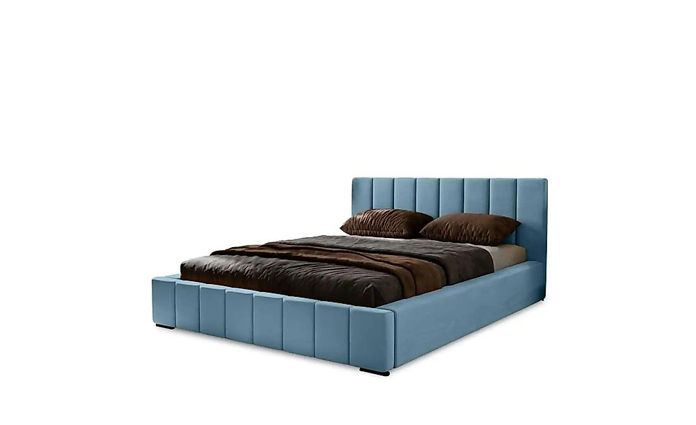 Polsterbett mit Stauraum  Nelia ¦ blau ¦ Maße (cm): B: 175 H: 100 Betten > günstig online kaufen