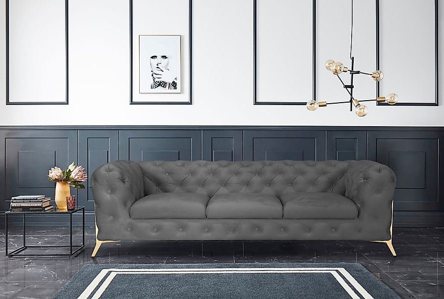 Leonique Chesterfield-Sofa "Amaury", aufwändige Knopfheftung, moderne Chest günstig online kaufen