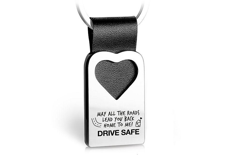 FABACH Schlüsselanhänger Leder Schlüsselanhänger mit Gravur - Fahr Vorsicht günstig online kaufen