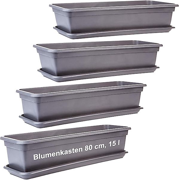 2friends Blumenkasten 4er-Pack, mit Untersetzer aus günstig online kaufen