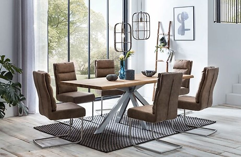 Home affaire Esstisch "Tristan natur", mit echter Baumkante günstig online kaufen