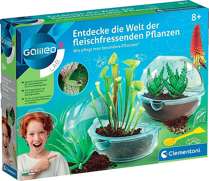 Clementoni® Experimentierkasten Galileo, Entdecke die Welt der fleischfress günstig online kaufen