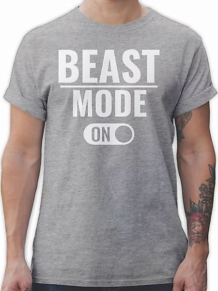 Shirtracer T-Shirt Beast Mode ON Fitness & Workout günstig online kaufen