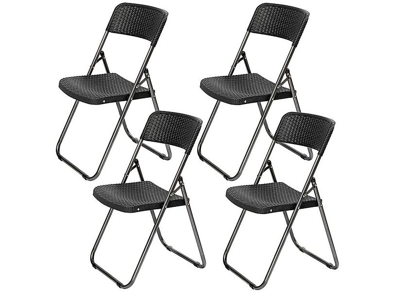 Sekey Klappstuhl Gartenstuhl Polyrattan, Faltstühle klappbar, Campingstuhl günstig online kaufen