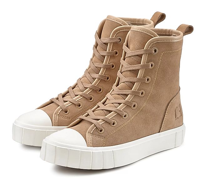 Elbsand Stiefelette, aus weichem Leder, High-Top-Sneaker, Schnür-Boots, Som günstig online kaufen