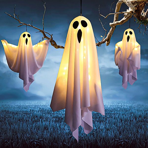 MUPOO Lichterkette LED-Lichterkette Halloween Deko,Geister Laterne günstig online kaufen