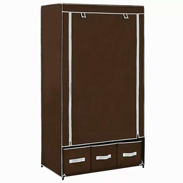 furnicato Kleiderschrank Braun 87 x 49 x 159 cm Stoff (1-St) günstig online kaufen