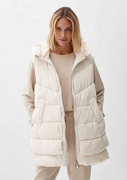 s.Oliver Outdoorjacke Outdoor-Weste Steppweste mit Kapuze günstig online kaufen