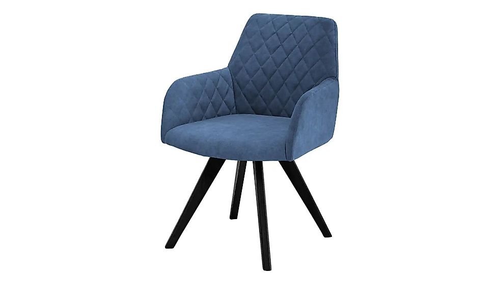 Dine + Mine Esszimmerstuhl  Bristol 1 ¦ blau ¦ Maße (cm): B: 61 H: 88 T: 66 günstig online kaufen