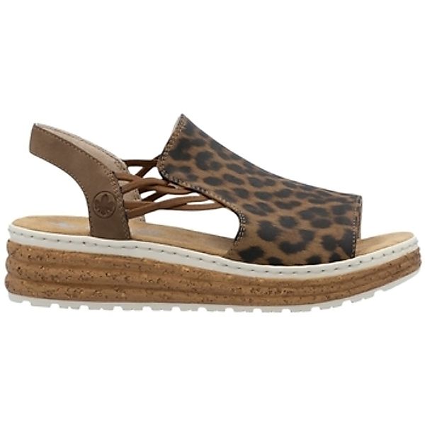 Rieker Keilsandalette Sommerschuh, Sandale, Urlaubschuh mit seitlichen Gumm günstig online kaufen