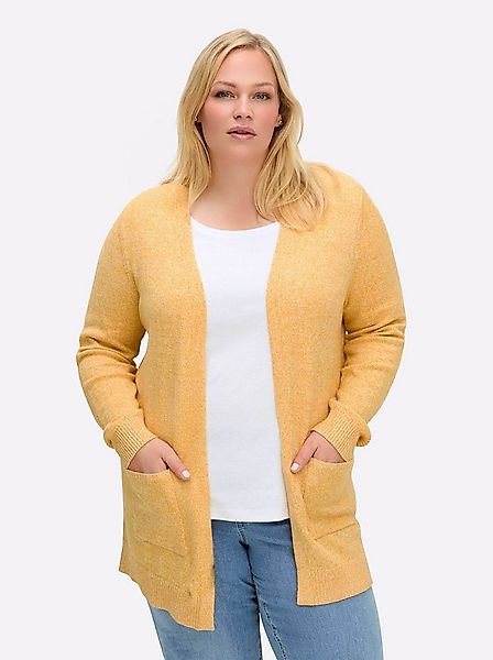 Sheego Strickjacke Strickjacke Langarm Jersey günstig online kaufen