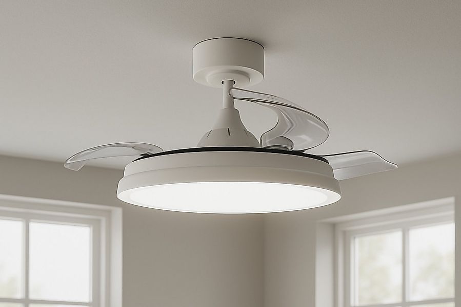 MeLiTec LED Deckenleuchte Deckenleuchte mit Ventilator, RGB Laufband, DV07, günstig online kaufen