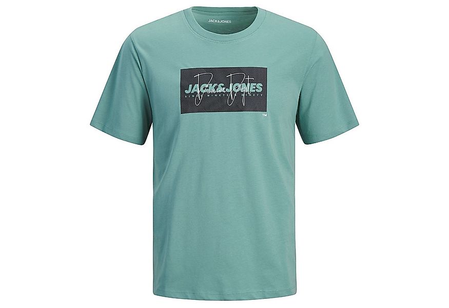 Jack & Jones Rundhalsshirt Jack&Jones Übergrößen T-Shirt blaugrün JJCOLE Pr günstig online kaufen