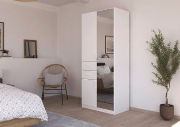 rauch Drehtürenschrank "Maika" mit Spiegel, 2 Schubladen, in verschiedenen günstig online kaufen