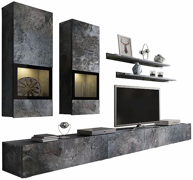 INOSIGN Wohnwand "Baros" Set, 6 Stk. tlg. günstig online kaufen