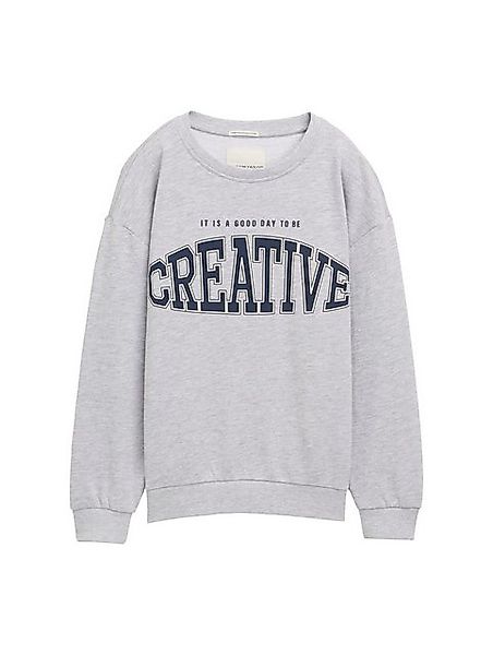 TOM TAILOR Sweatshirt Oversize Sweatshirt mit Print günstig online kaufen