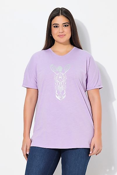 Ulla Popken T-Shirt T-Shirt Tiermotiv Oversized günstig online kaufen