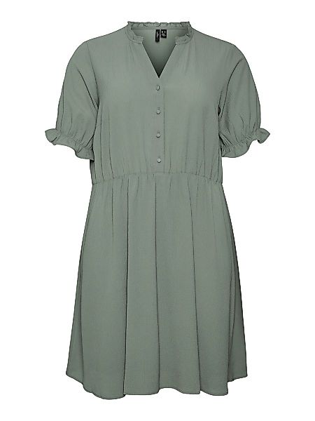 VERO MODA V-ausschnitt Kleid Damen Grün günstig online kaufen