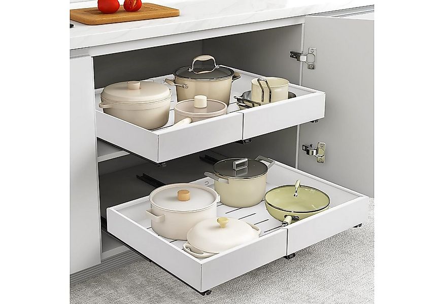 Youyijia Aufbewahrungsbox 2er Set erweiterbare Teleskopschubladen, ausziehb günstig online kaufen