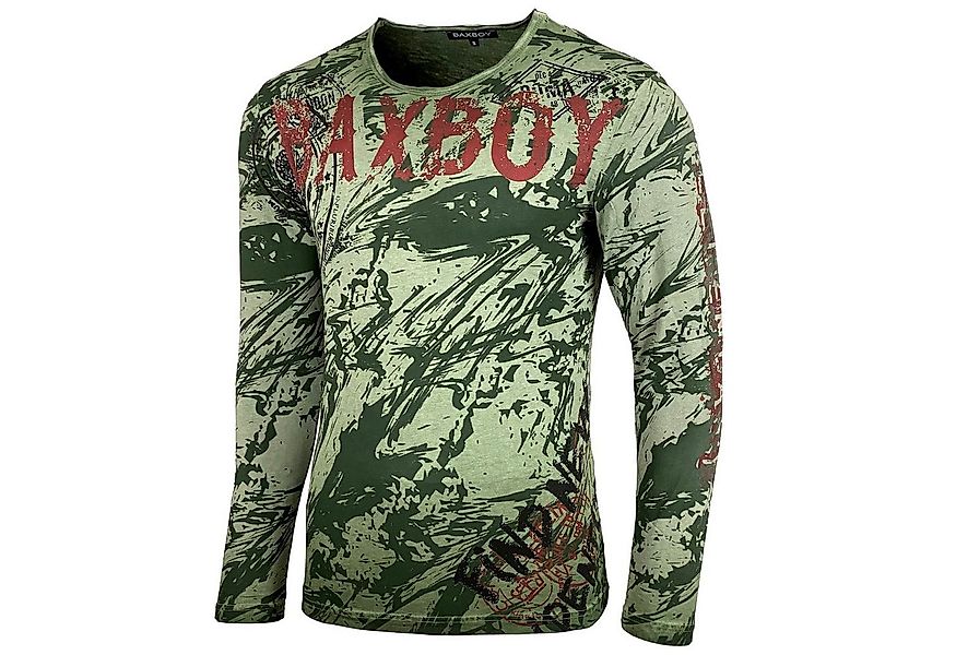 Baxboy Longshirt Baxboy Herren Longsleeve T-Shirt Moderner Männer Langarmsh günstig online kaufen