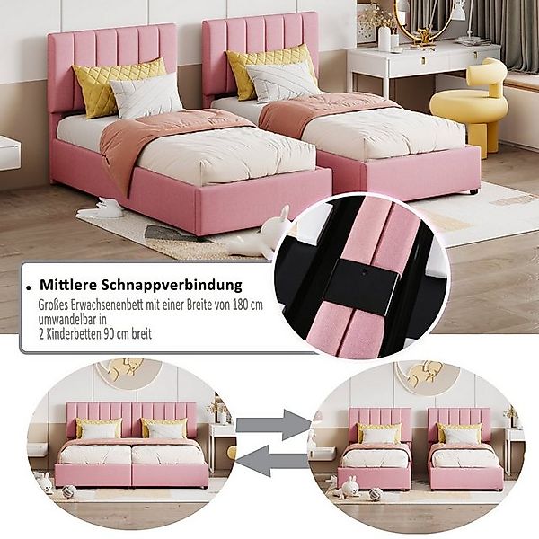 HAUSS SPOLE Polsterbett 180x200 cm mit hydraulisches Stauraum, hautfreundli günstig online kaufen