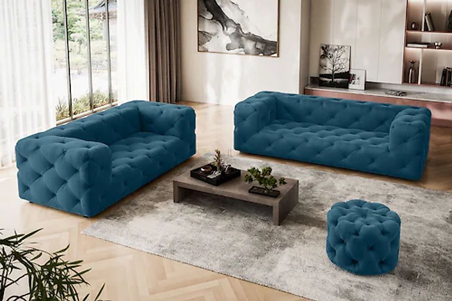 Home affaire 2-Sitzer »FOLLINA« 2-Sitzer Sofa mit klassischer Chesterfield- günstig online kaufen