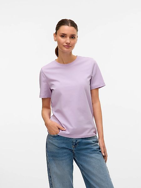 Vero Moda Kurzarmshirt "VMPAULINA SS T-SHIRT GA JRS NOOS" Baumwolle, regula günstig online kaufen