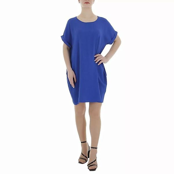 Ital-Design Tunikakleid Damen Freizeit (86164448) Kreppoptik/gesmokt Kleid günstig online kaufen