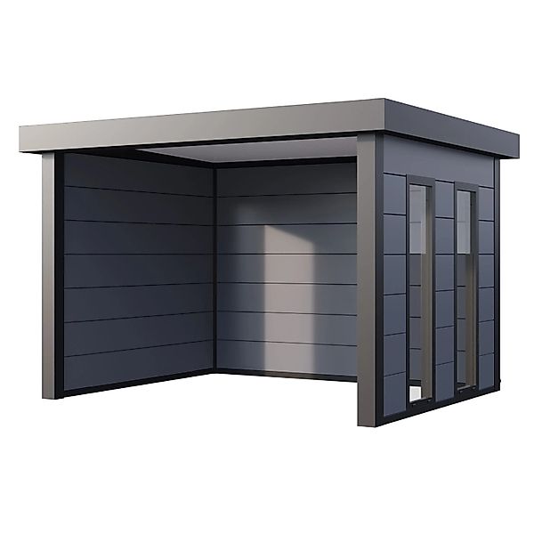 Pavillon Singolo 3630 mit Fenster 358 cm x 298 cm Hellgrau günstig online kaufen