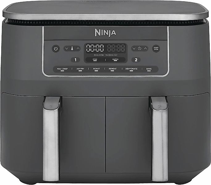 NINJA Heißluftfritteuse "6-in-1 Dual Zone Air Fryer 7,6L DZ300EU" 2470 W günstig online kaufen