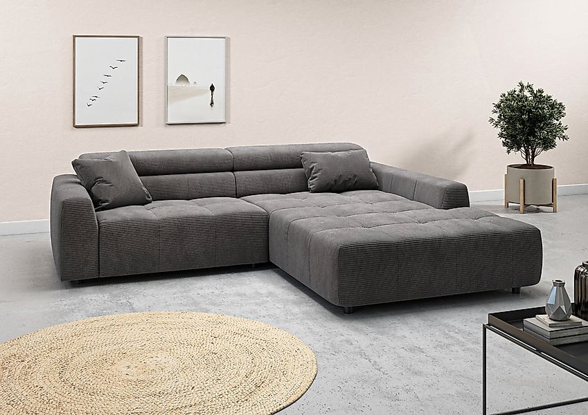 3C Candy Ecksofa »Denver auch mit Cord- und Easy care-Bezug, Kopfteilverste günstig online kaufen