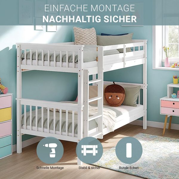 Homestyle4u Etagenbett 90x200 für 2 Kinder günstig online kaufen