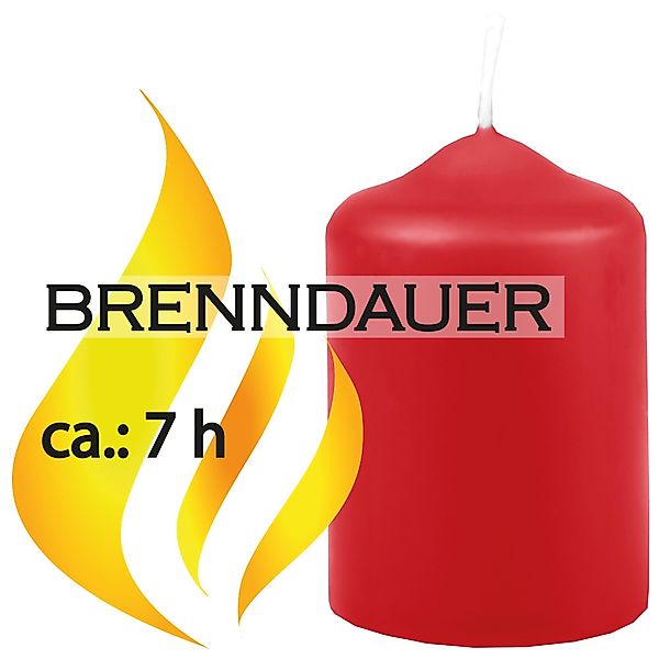 HS Candle Stumpenkerze Dekokerze (12-tlg), Wachskerzen günstig online kaufen