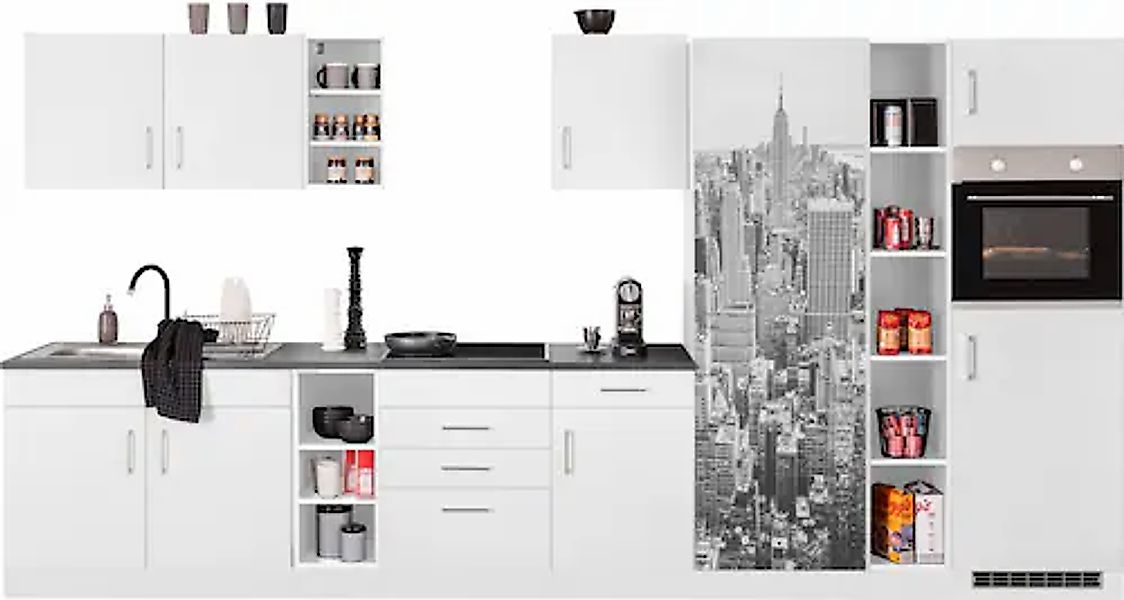 HELD MÖBEL Küchenzeile "Paris", ohne E-Geräte, Breite 390 cm günstig online kaufen