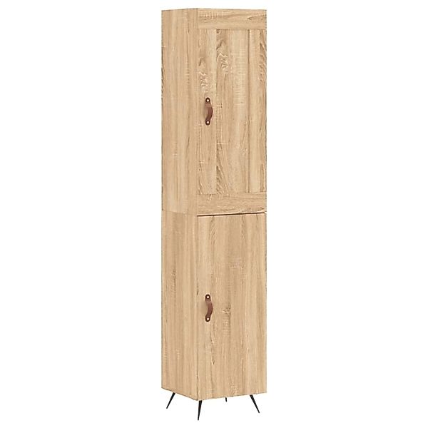 vidaXL Highboard Sonoma-Eiche 34,5x34x180 cm Holzwerkstoff 3200108 günstig online kaufen