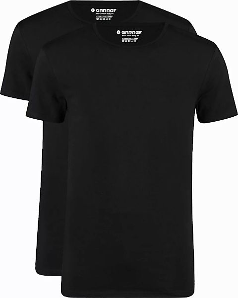 Garage 2-Pack Basic T-shirt Bio Schwarz - Größe XL günstig online kaufen
