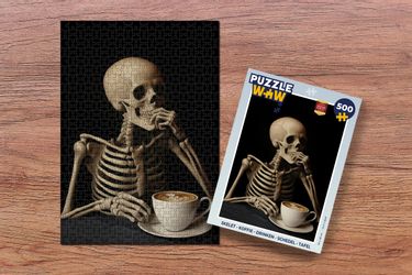 MuchoWow Puzzle Skelett - Kaffee - günstig online kaufen