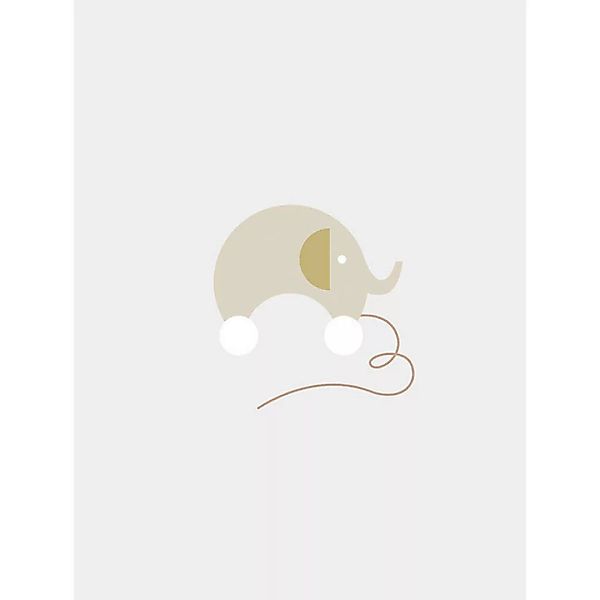 Komar Wandbild Baby Happy Elefant B/L: ca. 30x40 cm günstig online kaufen