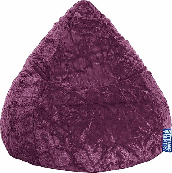 Sitting Point Sitzsack Fluffy 220 l Aubergine günstig online kaufen