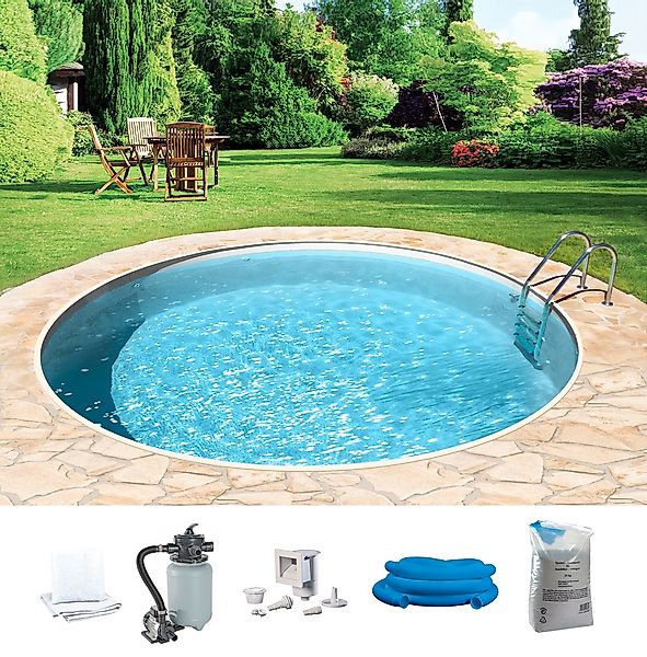 KONIFERA Rundpool "HOLIDAY 2", (Set, 6 tlg.), Höhe: 120 cm, in verschiedene günstig online kaufen
