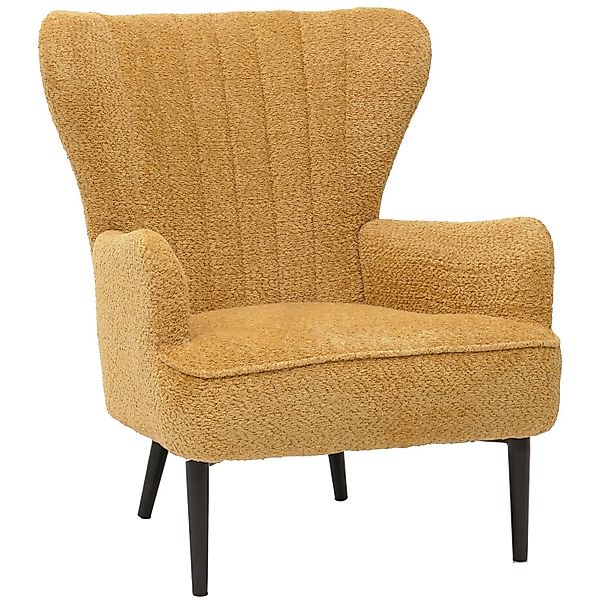 MCW Lounge-Sessel K37 Stoff Chenille 500g/m² Gelb günstig online kaufen