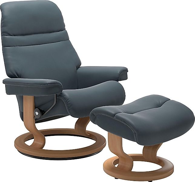 Stressless "Sunrise" Set, Relaxsessel mit Hocker, mit Classic Base, Größe S günstig online kaufen