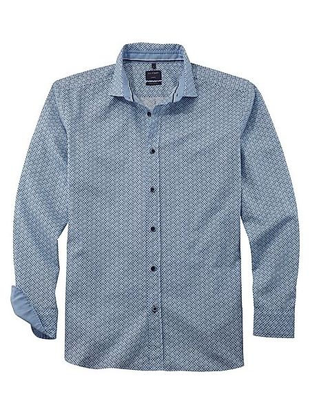 OLYMP Langarmhemd Olymp Hemd casual regular fit - blau XL (1-tlg) günstig online kaufen