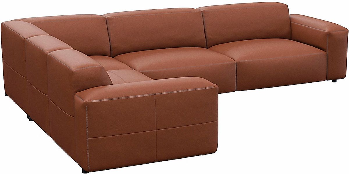 FLEXLUX Ecksofa "Lucera, super bequem durch hochwertigen Sitzaufbau mit Kal günstig online kaufen