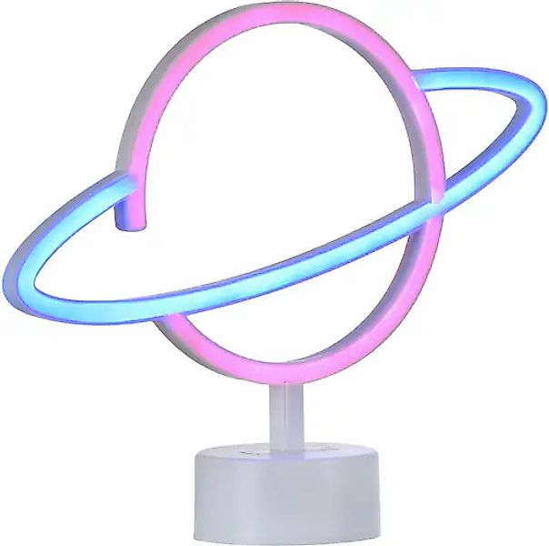 JUST LIGHT LED Wandleuchte »NEON-SATUR«, 1 flammig, Leuchtmittel LED-Board günstig online kaufen