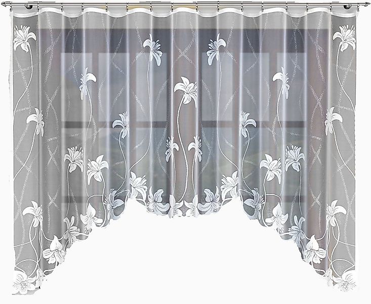 HAFT Gardine LILIEN, Kräuselband günstig online kaufen